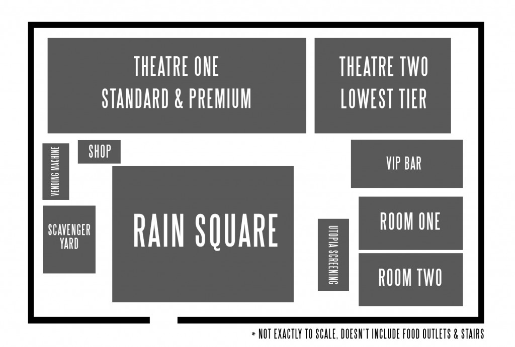 Secret Cinema Blade Runner Floor Plan